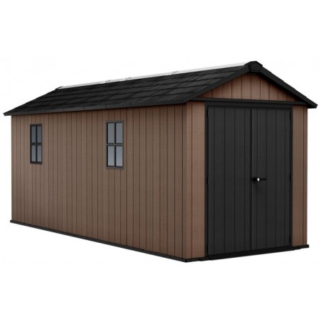 Abri de jardin Keter en résine NEWTON PLUS 7517 - Double choix de montage