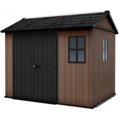 Abri de jardin Keter en résine NEWTON PLUS 975 - Double choix de montage