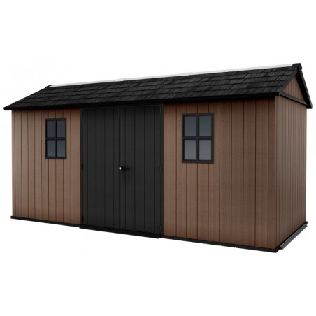 Keter Abri de Jardin en Résine NEWTON PLUS 1575 avec double option de montage