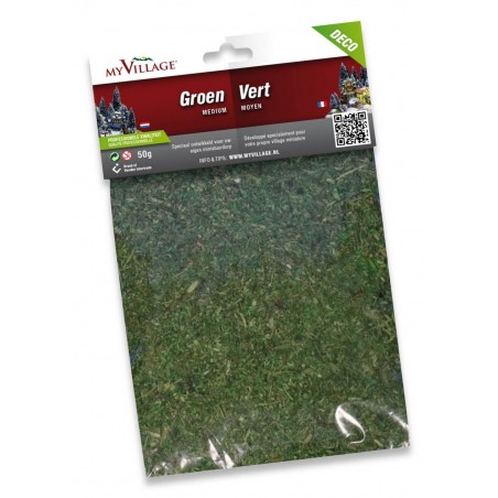 Matériau décoratif vert à grain moyen