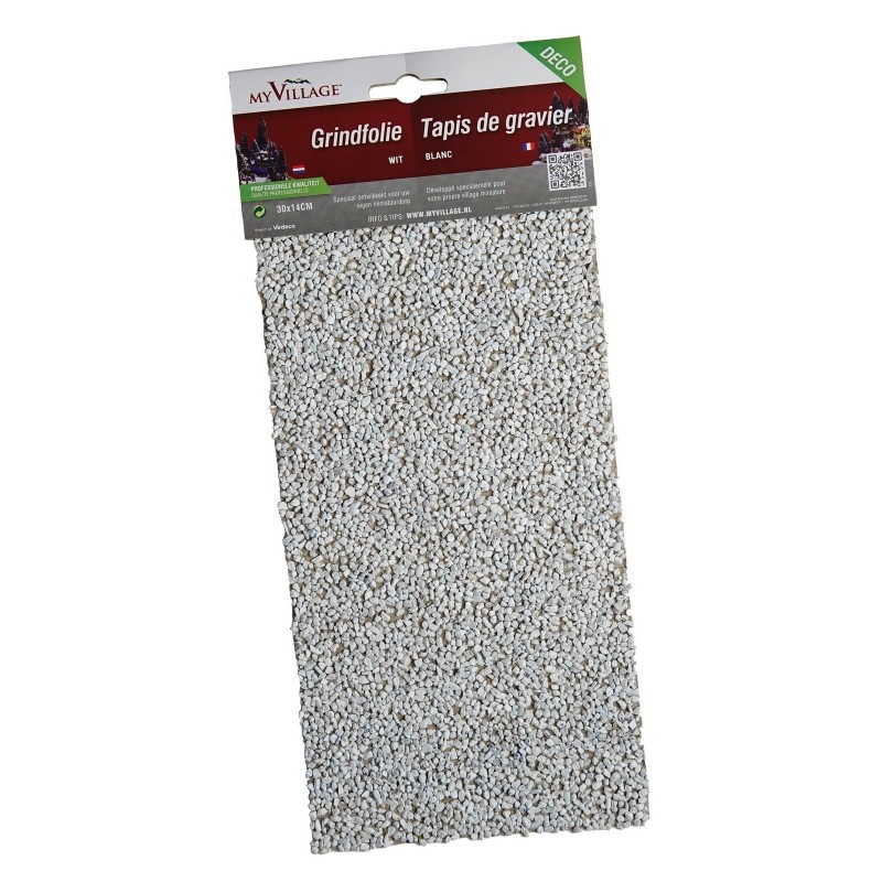 Gravier (en feuilles) blanc 30 x 14 cm