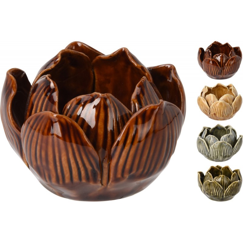 Lotus Flower Tea Light Holder 8x5 cm. Single Piece Lotus Flower Tea Light Holder 8x5 cm. Single Piece