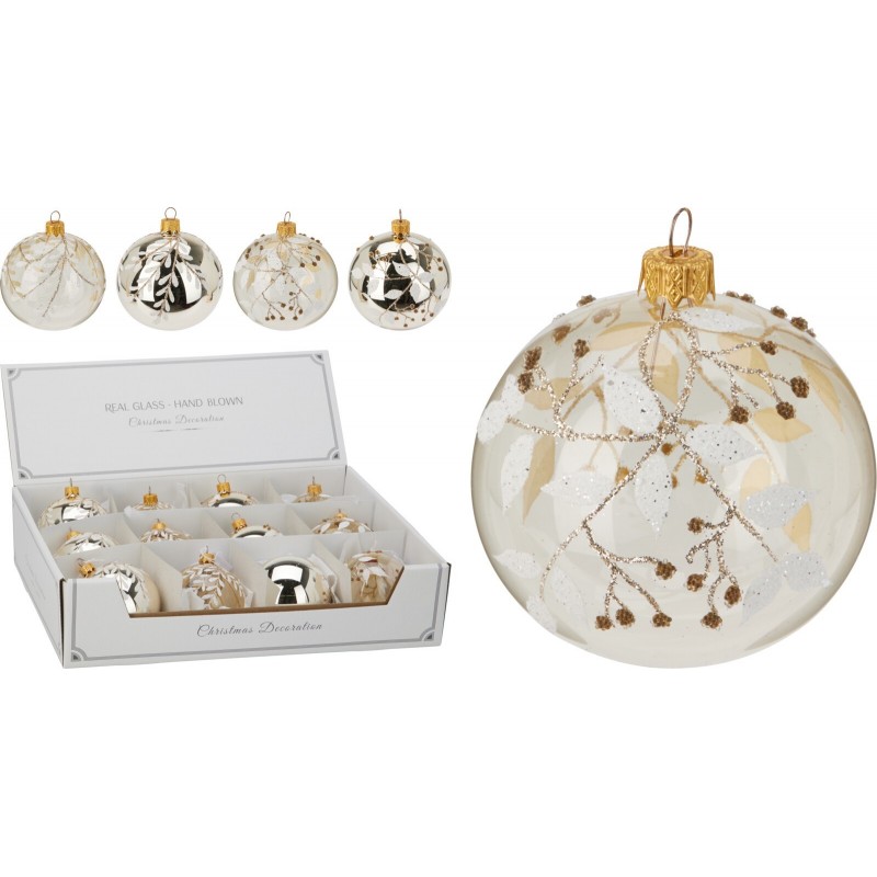 80mm Glass Christmas Ball. Single Piece 80mm Glass Christmas Ball. Single Piece