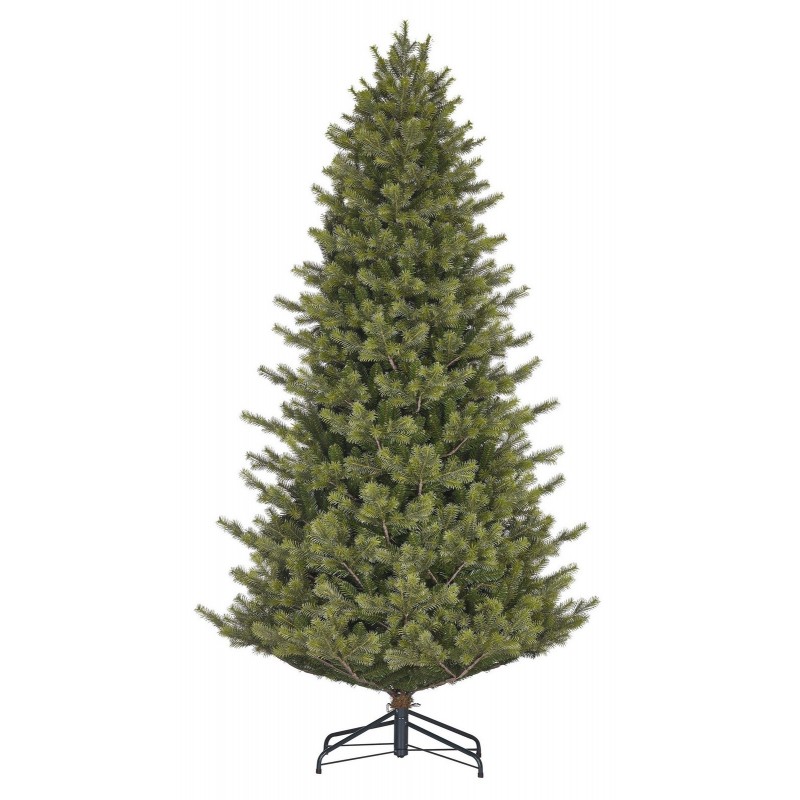Sapin de Noël vert Clive Slim h215 Ø114cm PE+PVC