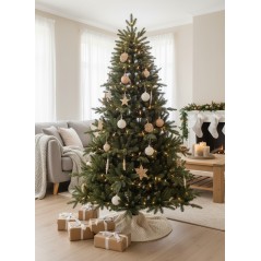 Sapin de Noël vert sapin noble dim 210 cm