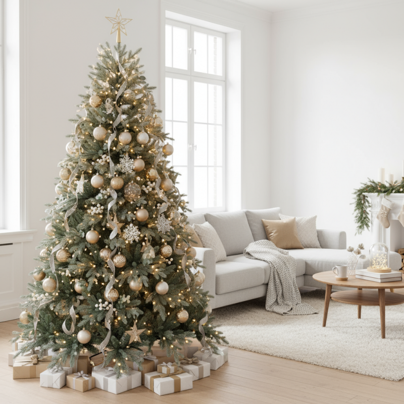 Sapin de Noël Kennedy h180Ø117cm PE+PVC