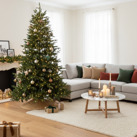 Sapin de Noël lumineux Anthony 2550LED h240Ø168cm PE+PVC