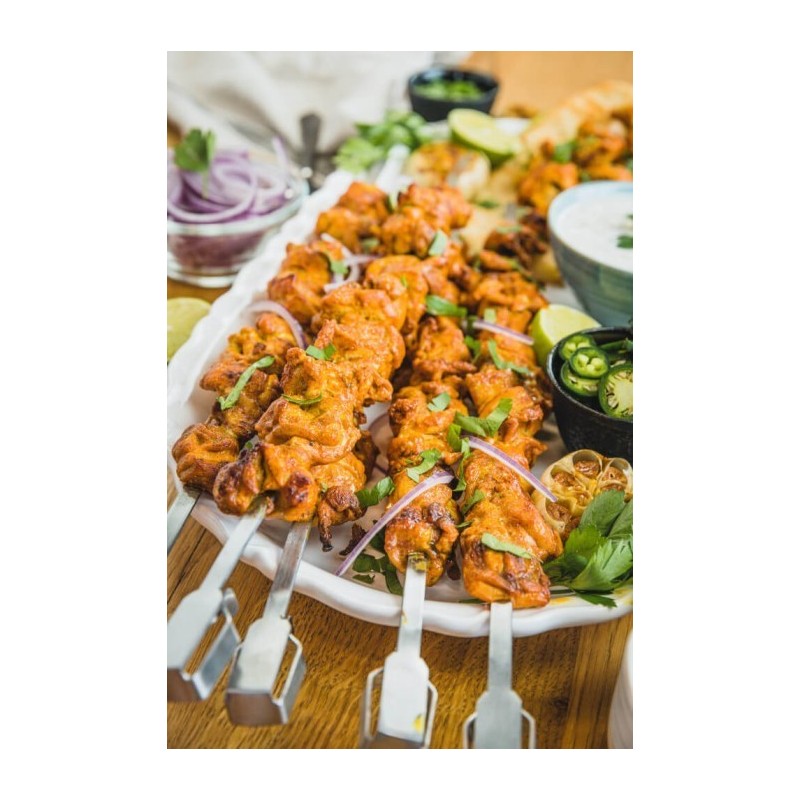 Ensemble de brochettes à chiche-kebab en acier inoxydable Napoleon cod. 64008