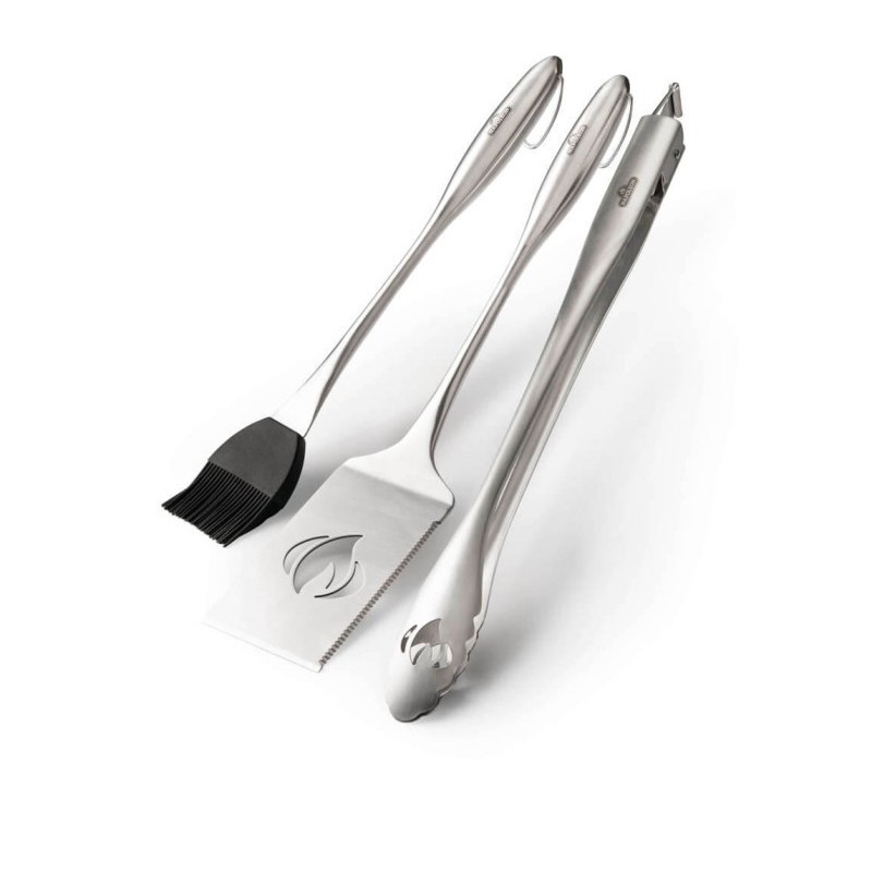 Ensemble d'ustensiles de barbecue en acier inoxydable Napoleon cod. 70034