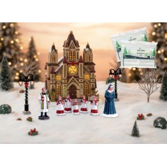 Pack Lemax Grace Cathedral avec neige gratuite
