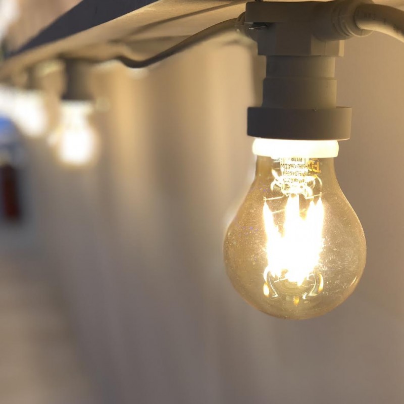 Ampoule E27 Goutte Vintage Ø 60 Blanc Chaud 4W