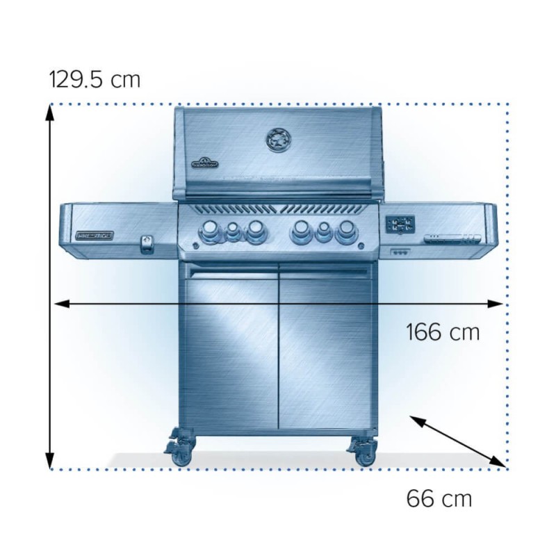 Barbecue à gaz Napoleon PHANTOM PRESTIGE 500 Connecté Cod. P500VXRSIBPSK