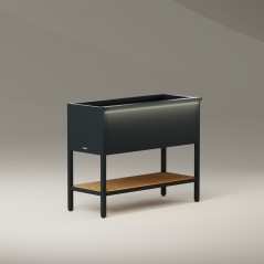 Support magnétique Herstera pour éclairage couleur anthracite pour DECO GROW TABLE 100x4x3 cm