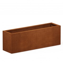Jardinière Herstera PLANTER 40 en acier corten 150x40x50 cm