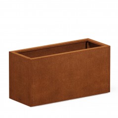 Jardinière Herstera PLANTER 40 en acier corten 100x40x50 cm