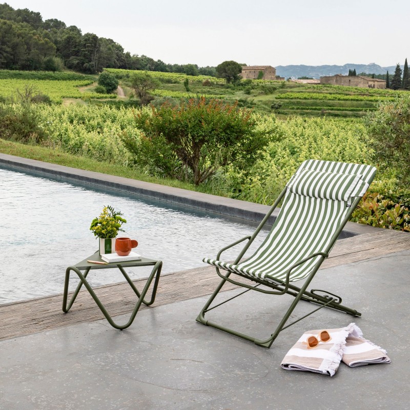 Chaise Longue Oscillante TRANSASWING LaFuma LFM5394 Rayure Mousse