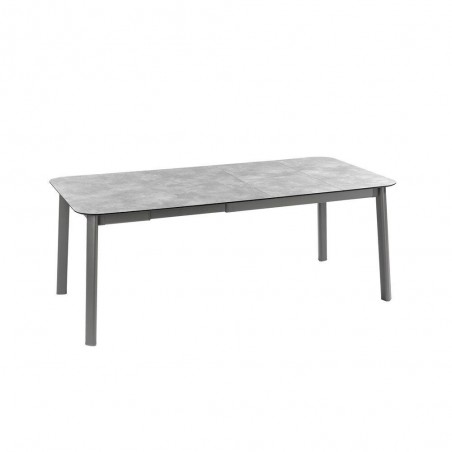 Table de jardin extensible ORON 100 x 154 - 200 cm LaFuma LFM5399 Ciment/Titane