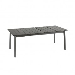 Table de jardin extensible ORON 100 x 154 - 200 cm LaFuma LFM5400 Titane/Titane