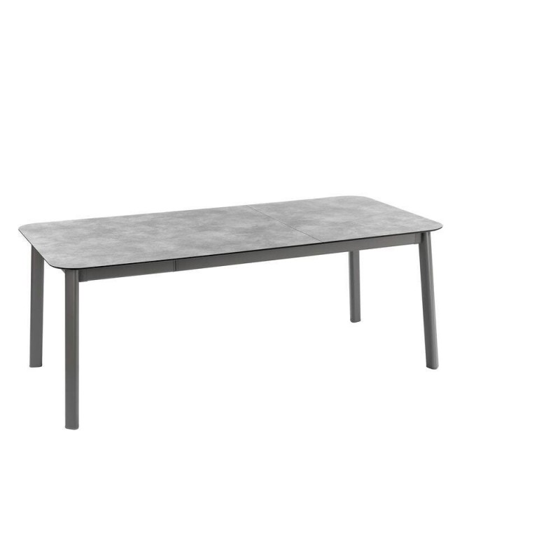 Table de Jardin Extensible ORON 100 x 200-260 cm LaFuma LFM5402 Ciment/Titane