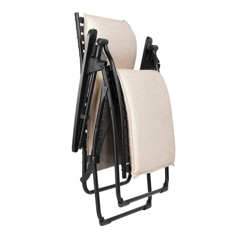 EVOLUTION Reclining Sun Chair LaFuma LFM5398 Cream