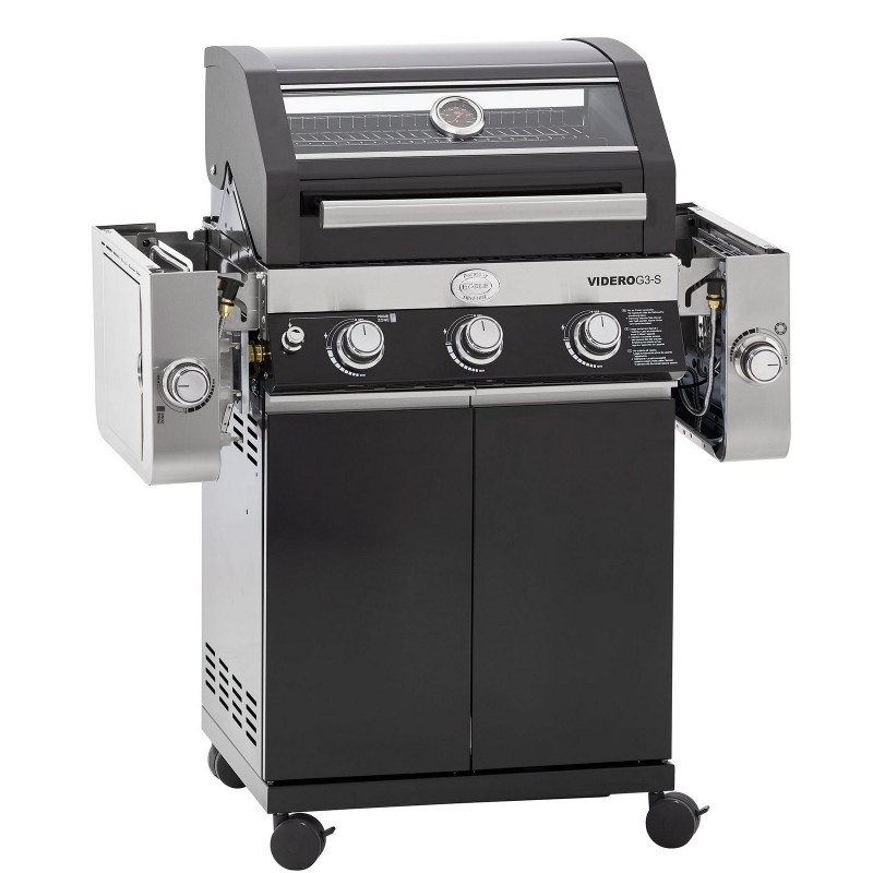 Barbecue Rösle à gaz VIDERO G3-S Vario+ Noir cod. 250530