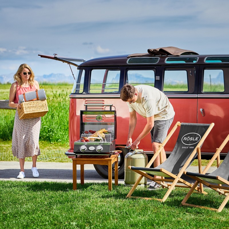 Barbecue Rösle à gaz Portable VIDERO G2-P Noir cod. 250566