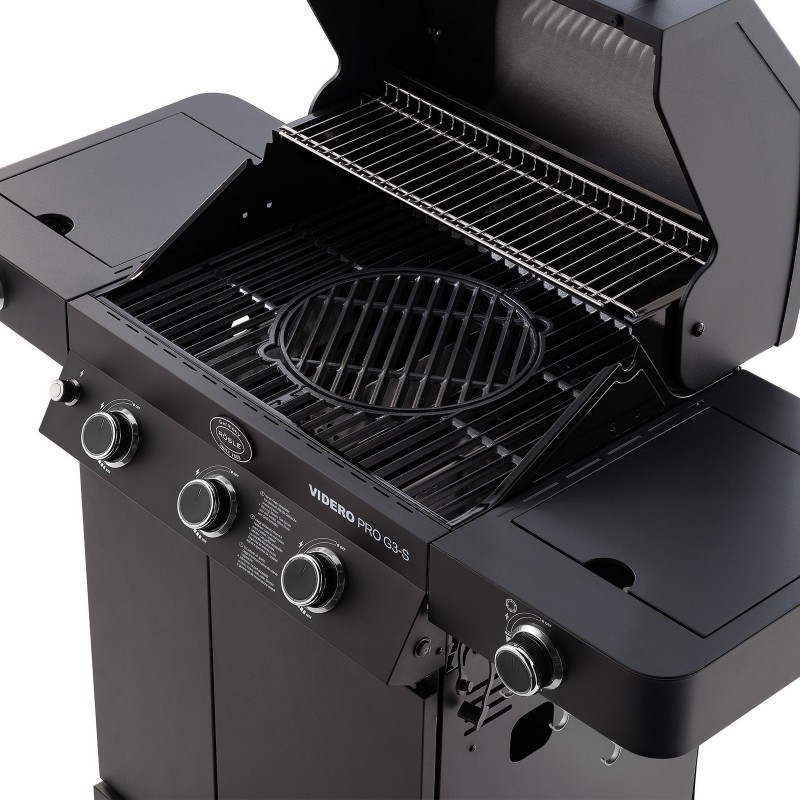 Barbecue Rösle à gaz VIDERO PRO G3-S Vario+ Noir Mat cod. 250576