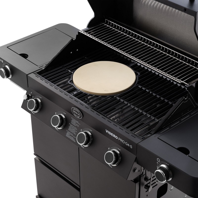 Barbecue Rösle à gaz VIDERO PRO G4-S Vario+ Noir Mat cod. 250577