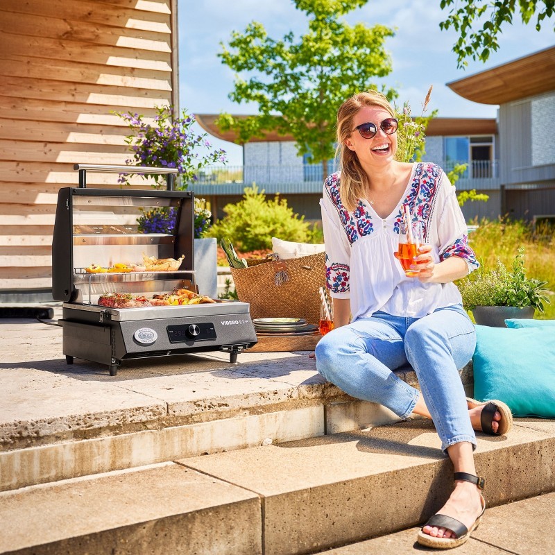 Rösle Electric Portable Barbecue VIDERO E2-P EU Black cod. 250582