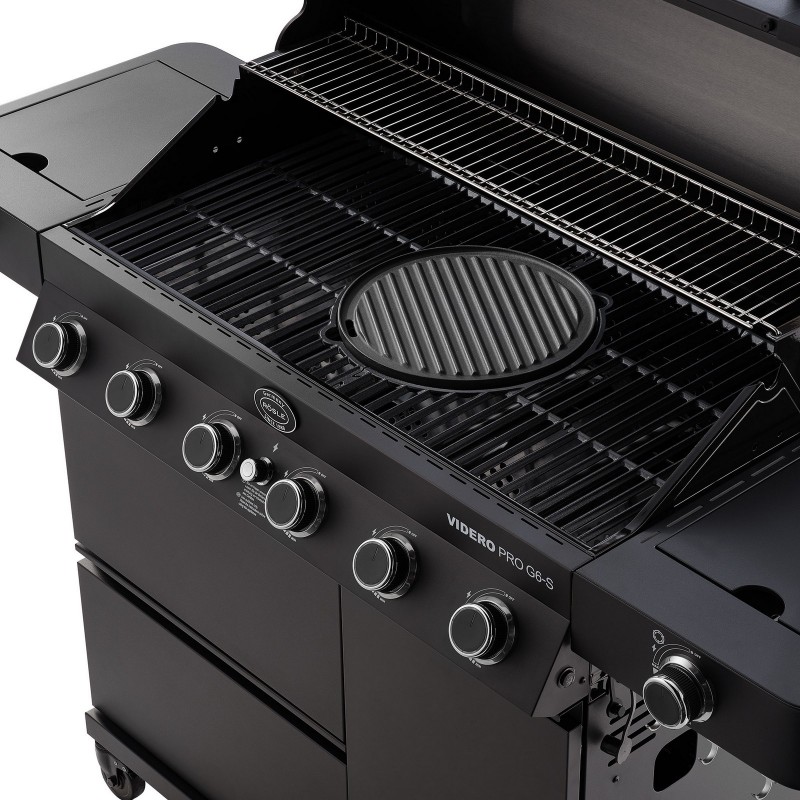 Barbecue Rösle à gaz VIDERO PRO G6-S Vario+ Noir cod. 251061
