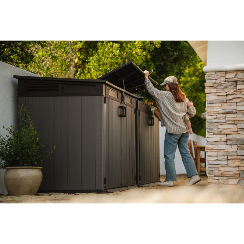 Keter CORTINA MEGA Armoire à Outils en Résine Gris