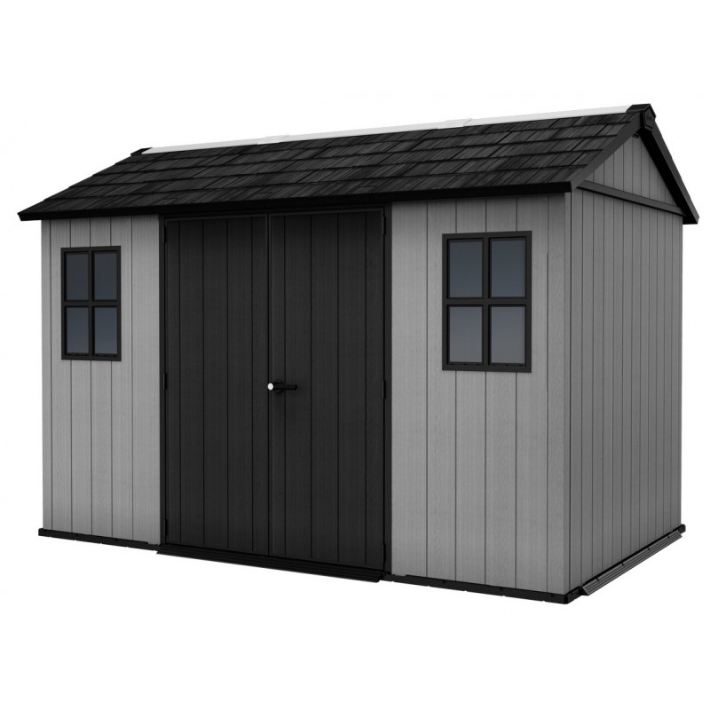 Keter Abri de Jardin en Résine NEWTON PLUS 7511 gris avec double option de montage Keter Abri de Jardin en Résine NEWTON PLUS 7511 gris avec double option de montage