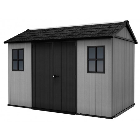 Keter Abri de Jardin en Résine NEWTON PLUS 7511 gris avec double option de montage