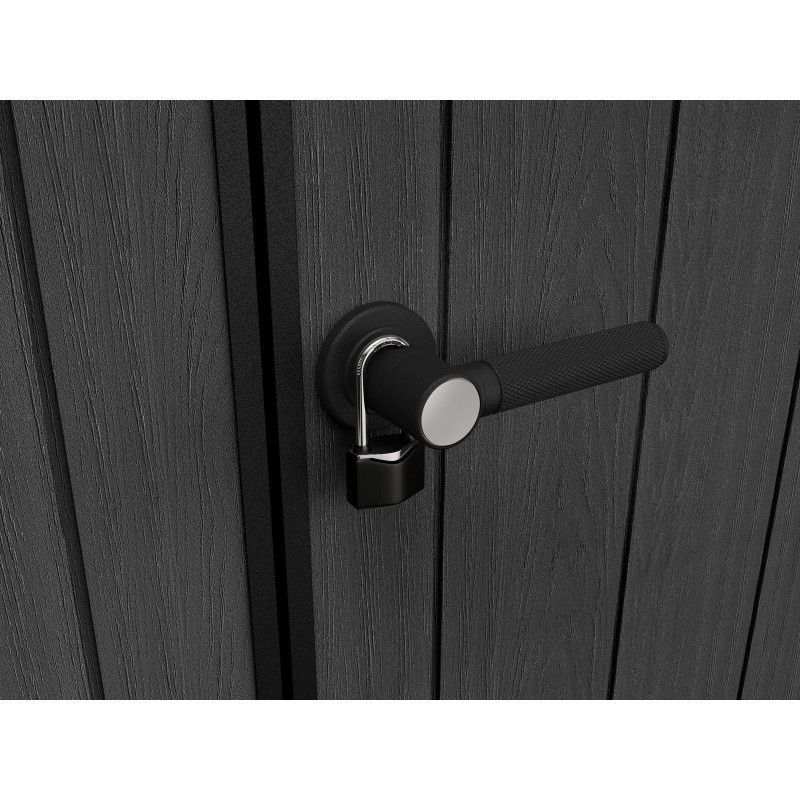 Keter Abri de Jardin en Résine NEWTON PLUS 1175 gris avec double option de montage