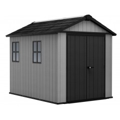 Keter Abri de Jardin en Résine NEWTON PLUS 975 gris avec double option de montage