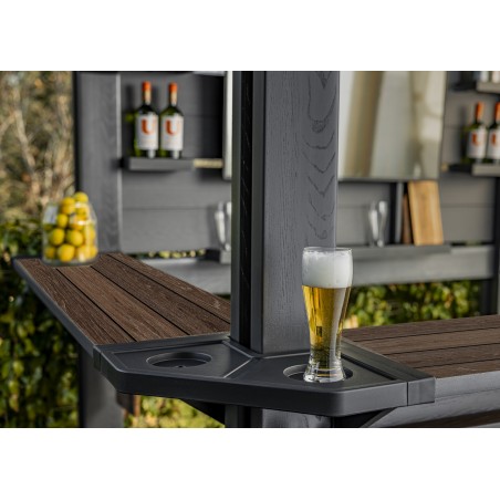 Keter BAR Signature Tonnelle Walnut