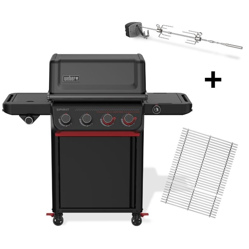 Barbecue Weber à Gaz Spirit SE-EPX-435 Édition Stealth avec Grille en Acier Inoxydable Cod. 1502414