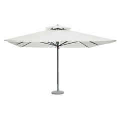 Ombrellone Push Up In Alluminio con Palo Centrale 4x4 mt Ecru' - Antracite