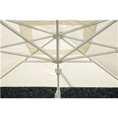 Ombrellone Tennessee Contract In Alluminio 3x3 mt Ecru' - Antracite