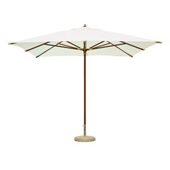 Ombrellone In Legno 3x3 mt Ecru' - Legno - Serie Extra
