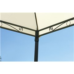 Gazebo Illinois In Ferro 3x3 mt Ecru' - Antracite