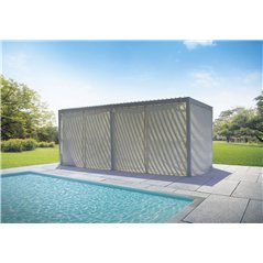 Pergola Texas en aluminium blanc 3 x 6 m Greenwood