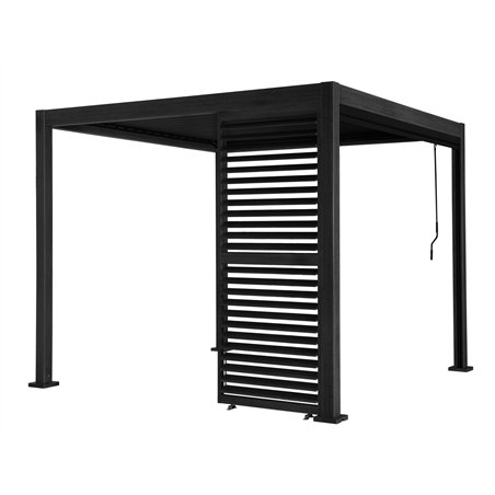 Pannello In Alluminio 93 Cm Con Lamelle Orientabili Per Pergola Texas - Antracite