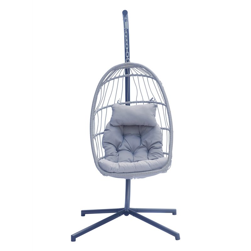 Greenwood Anthracite Hanging Chair - Iron Stand