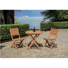 Tavolo Piombino In Acacia 80x80 cm - Pieghevole