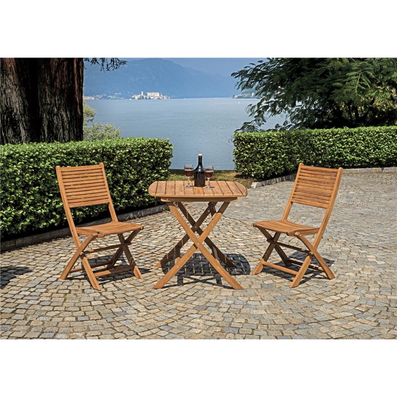 Greenwood Piombino Acacia Garden Table 80x80 cm - Folding