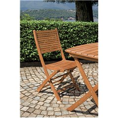 Tavolo Piombino In Acacia 80x80 cm - Pieghevole