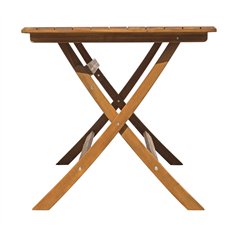 Tavolo Castiglione In Acacia 140x80 - Pieghevole