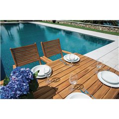 Tavolo Donoratico In Acacia 180/240x90 - Allungabile
