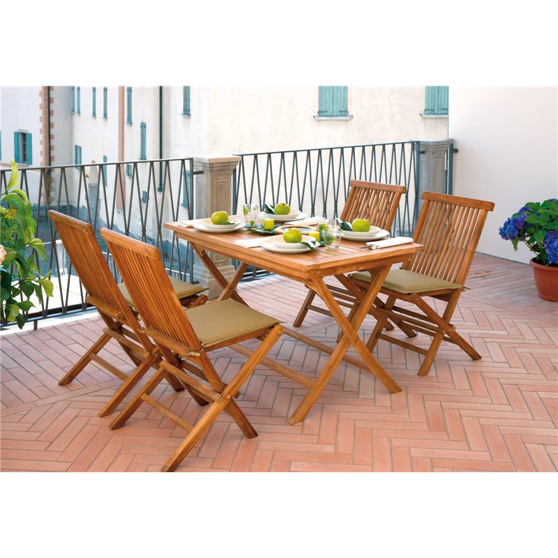 Greenwood Salina Teak Garden Garden Chair without Armrests - Folding